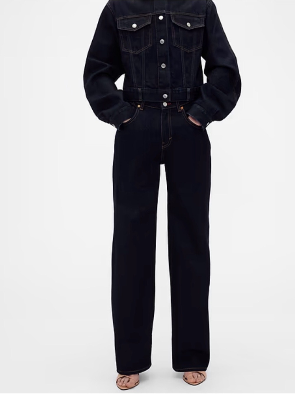 Victoria Beckham Women's Dark Blue Jeans - size 24/0